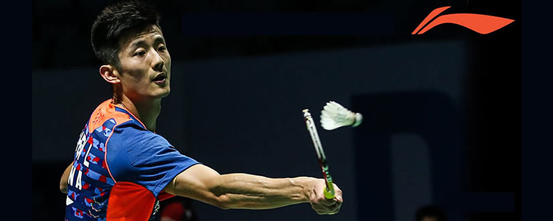 Chen Long using Li-Ning Flame N55 badminton racket