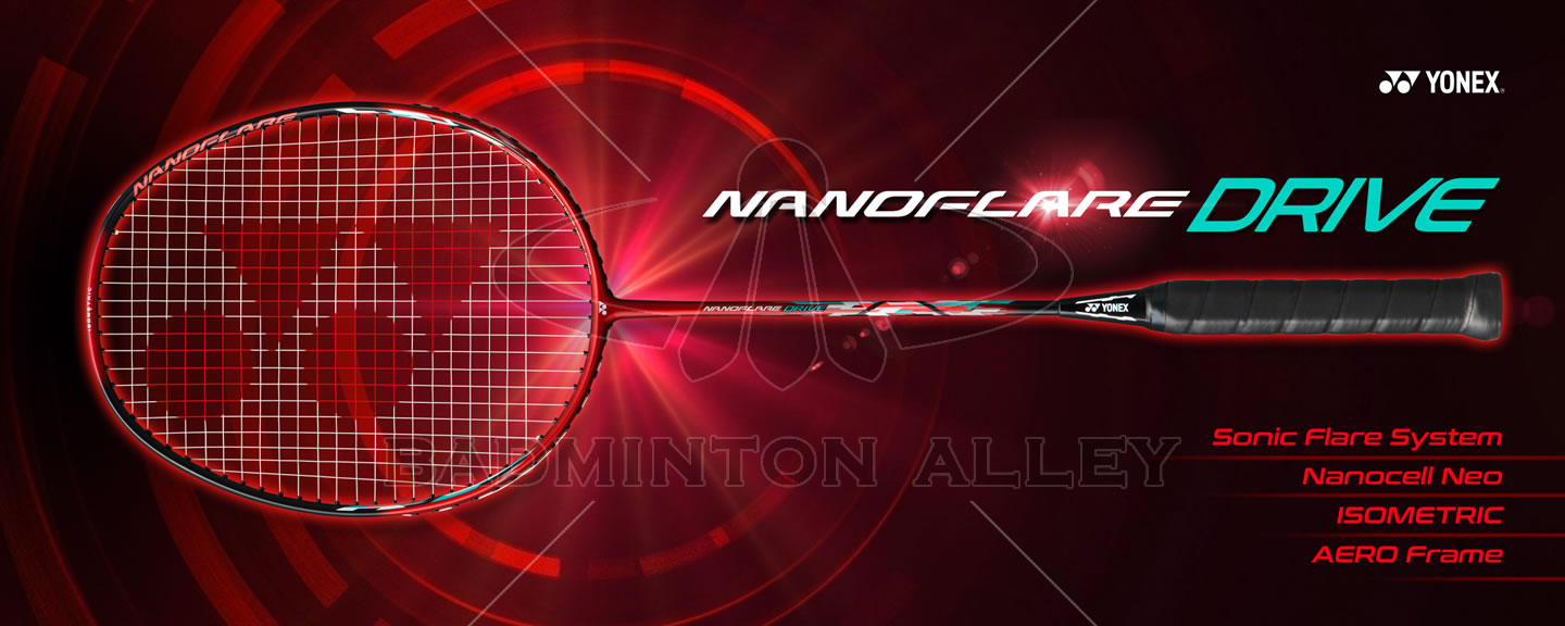 Yonex NanoFlare Drive (NFDR) Red Black 4UG5 Badminton Racket