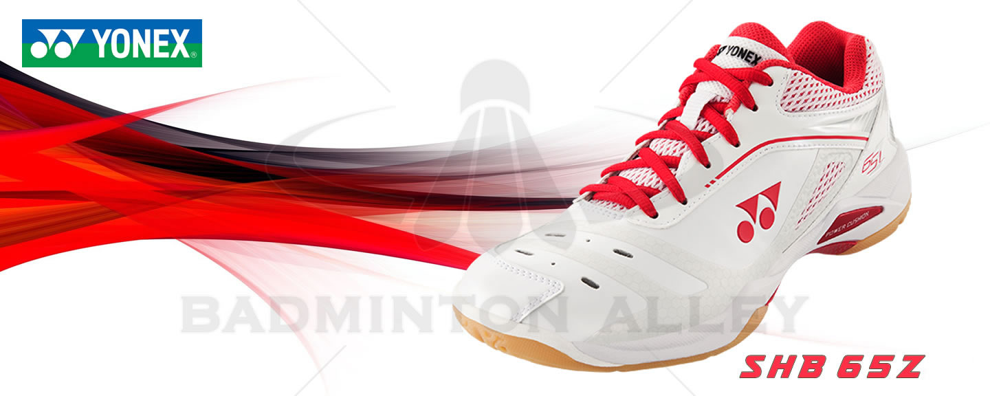 Yonex SHB-65ZL White High Red Women Badminton Shoes